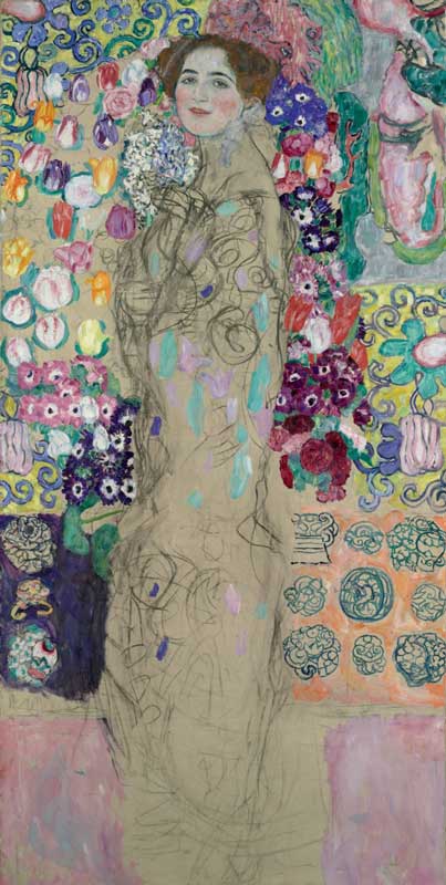 Amura,AmuraWorld,AmuraYachts, Gustav Klimt, <em><i>Frauenbildnis (Retrato de Ria Munk III)</i></em>, 1917-18. Óleo y carboncillo sobre lienzo. 180.7×89.9 cm. Vendido por 18’801,250 libras esterlinas el 23 de junio de 2010 en Christie's, Londres.