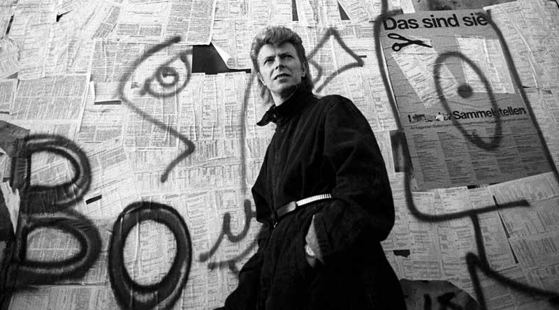 David Bowie in Berlin, the city that has inspired at least three of his albums.
