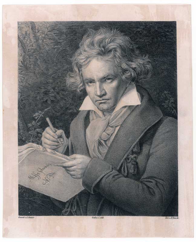 The intensity of his person , coupled with his genius and eccentricity , makes Beethoven an all times art icon.