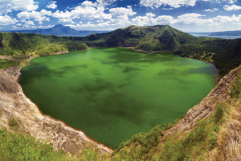 Taal, the world’s smallest active volcano in Luzon, Philippines.
