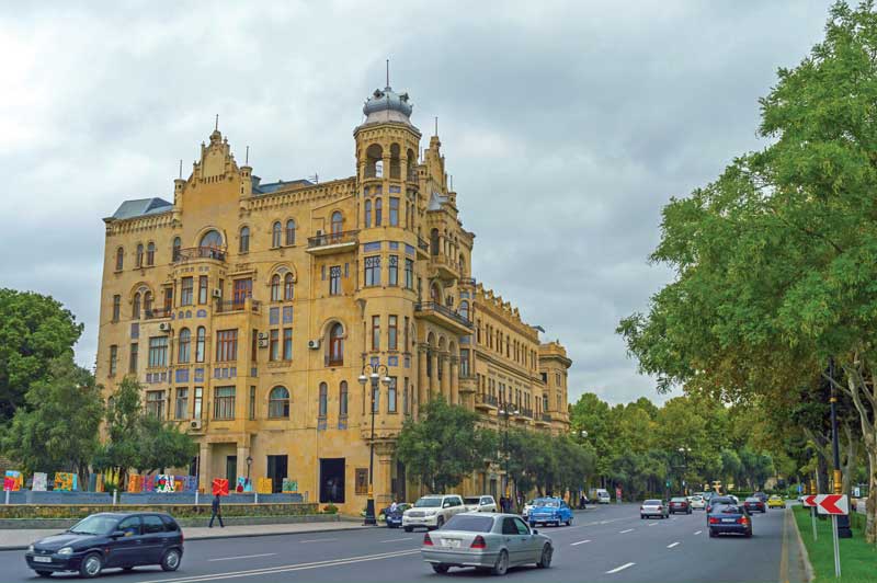 Nefchiler Avenue, in Baku.
