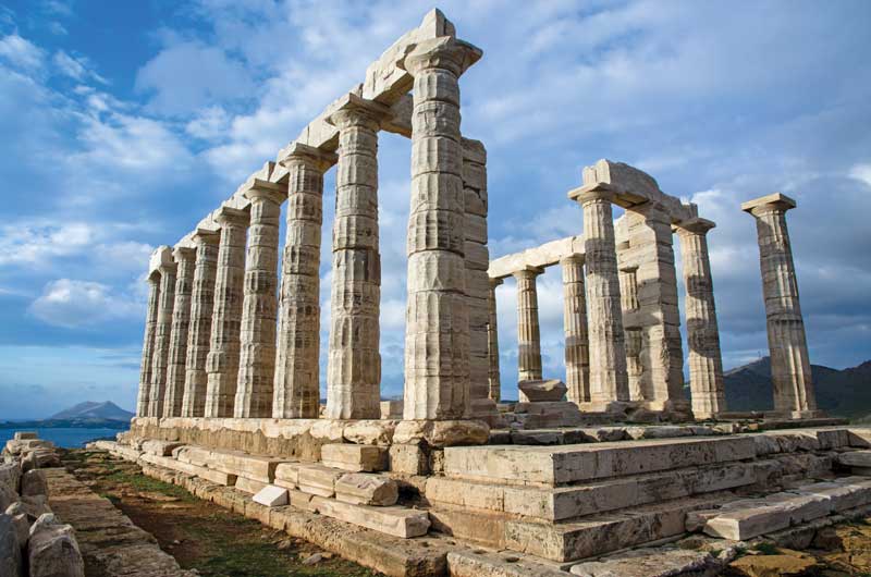 Templo de Poseidón en cabo Sunión. 