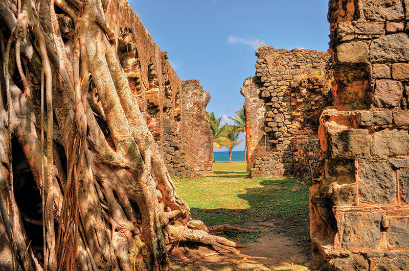 Pigeon Island is the most important monument of St Lucia's history