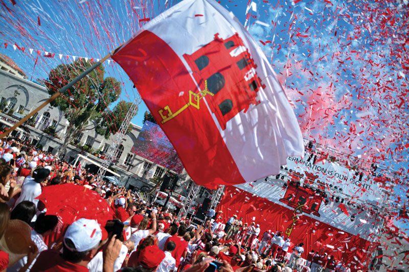 The National Day of Gibraltar is celebrated every year on September 10.