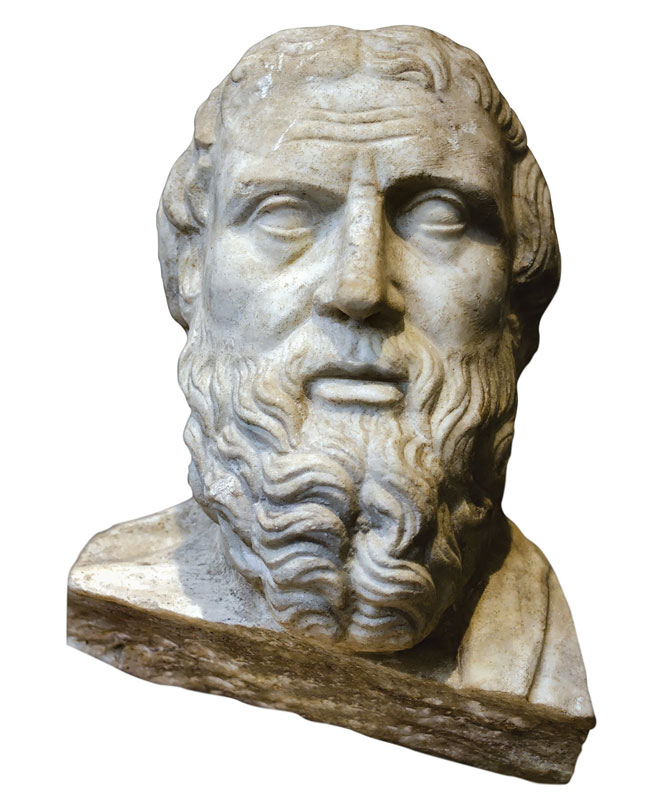 Heródoto (426 a. C.), historiador griego considerado ya desde la antigüedad como el Padre de la Historia.

