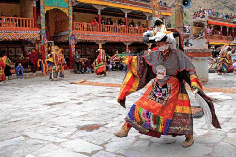 Many festivals are held in all districts in honor of Guru Rinpoche, the saint who introduced Buddhism to Bhutan in the 8th century.