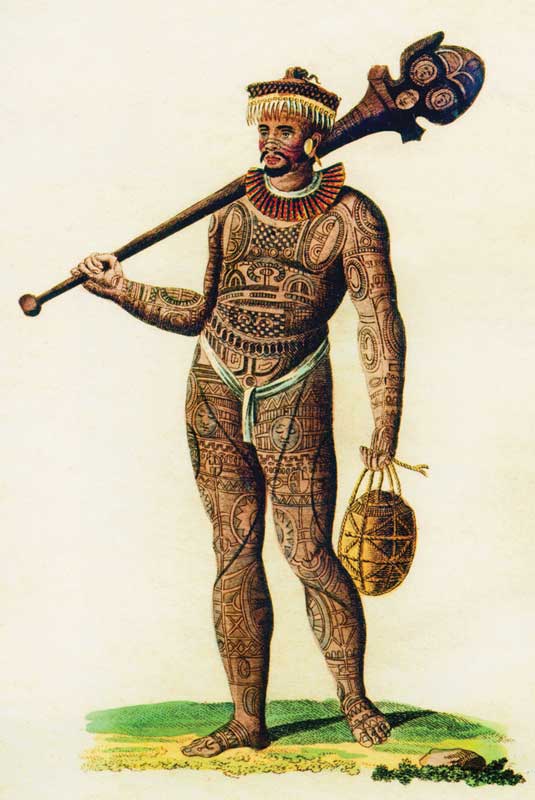 Ancient tattoos of Lapita culture, Oceania.