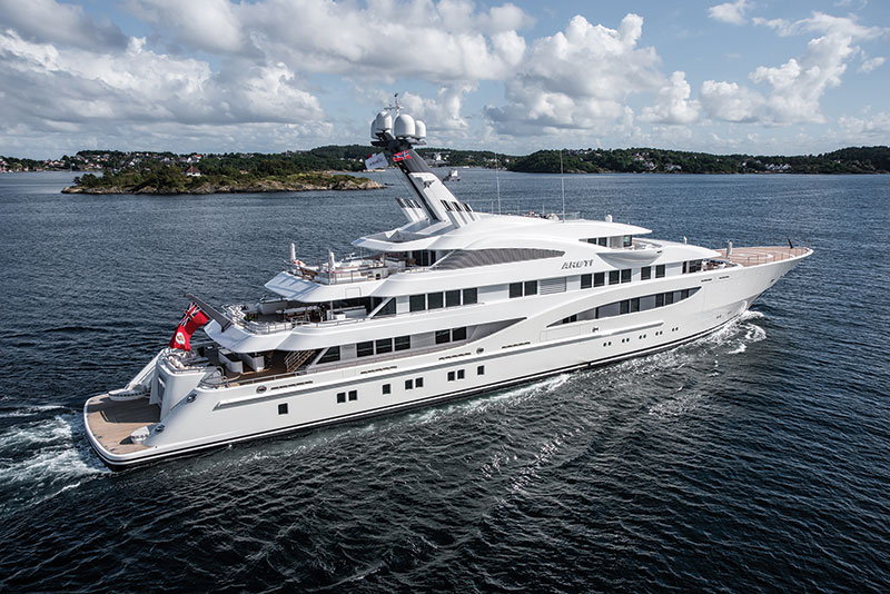 Amura, Areti, Lurssen luxury yacht.