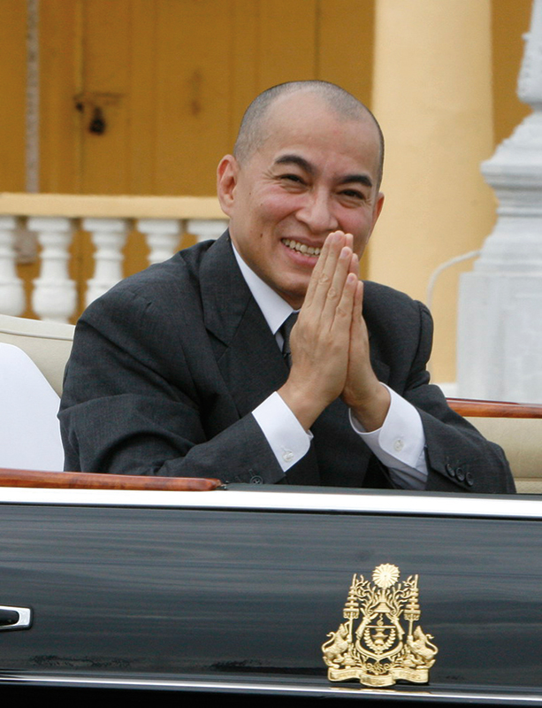 Amura, Camboya, Cambodia, Norodom Sihamoni es el rey actual de Camboya, Coronado en 2004. 