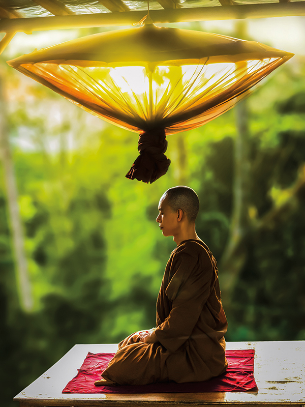 Amura, Camboya, Cambodia, La danza y la meditación son una parte central de la tradición Theravada. 