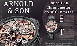 Arnold & Son Tourbillon Chronometer No.36 Gunmetal - Arnold & Son