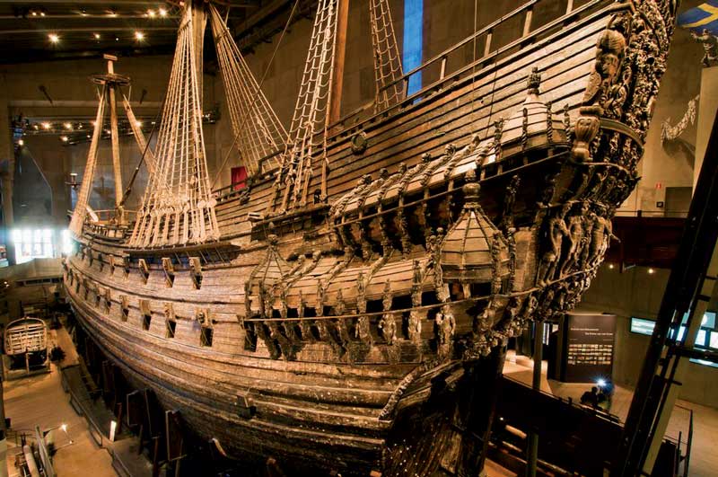 Amura,Dinamarca,Denmark,Vikingos,Escandinavia, El Vasa, un barco vikingo en el Museo Vasa de Estocolmo, Suecia. 