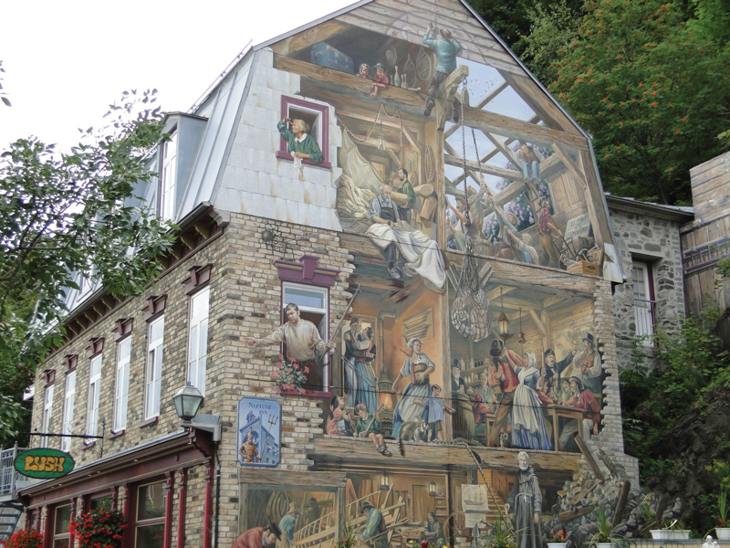 Amura,Agde,Occitania,Languedoc, We can see the celebration of the Renaissance in a wall of Le Puy en Velay.