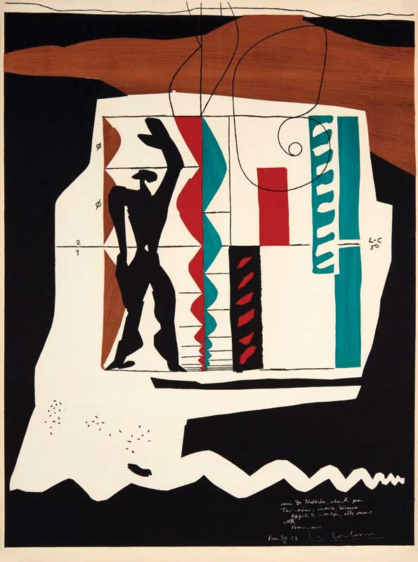 Amura,AmuraWorld,AmuraYachts,Creatividad helvética, Modulor Medium (1956), litografía original de Le Corbusier. / Modulor Medium (1956), original lithograph by Le Corbusier.