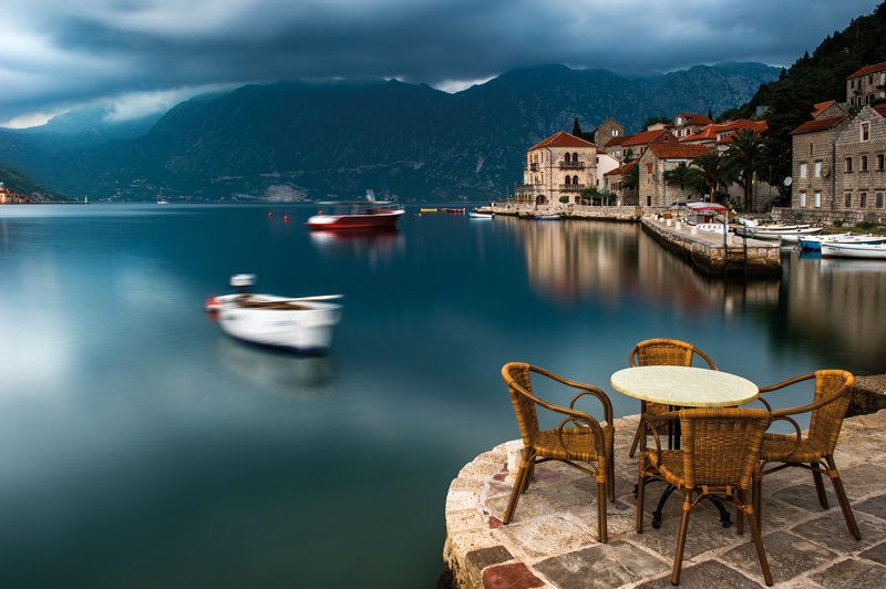 Amura,Amura World,Amura Yachts,Mar Adriático ,Balcanes,  Bay of Kotor in Perast, Montenegro.
